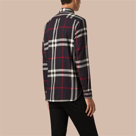 burberry flannel navy|original Burberry shirt.